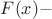 $F(x) - $