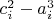$c_i^2-a_i^3$