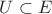 $U \subset E$