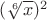 $(\sqrt[6]x)^2$