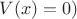 $V(x)=0)$
