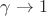 \gamma\to 1