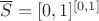 $\overline S=[0,1]^{[0,1]}$