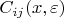 $C_{ij}(x, \varepsilon)$