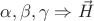 $\alpha,\beta,\gamma \Rightarrow \vec{H}$