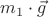 $m_1 \cdot \vec{g}$