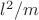 $l^2/m$