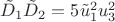 $\tilde{D}_{1}\tilde{D}_{2}=5\tilde{u}_{1}^2u_{3}^2$