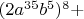 $(2a^{35}b^5)^8+$