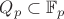 $Q_p \subset {\mathbb F}_p$