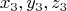 \[
x_3 ,y_3 ,z_3 
\]