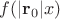 $f(|{\bf r}_0|x)$