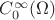 $C^{\infty}_{0}(\Omega)$