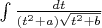 $\int \frac{dt}{(t^2 + a)\sqrt{t^2 + b}}$