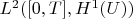 $L^2([0,T], H^1(U))$