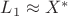 $L_1 \approx X^{\ast}$ $L_1 \approx X^{\ast}$