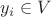 $y_i\in V$