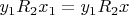 $y_1R_2x_1 = y_1R_2x$