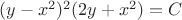 $(y-x^2)^2(2y+x^2)=C$