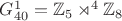 $G_{40}^1=\mathbb{Z}_5\rtimes^4\mathbb{Z}_8$