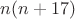 $n(n+17)$