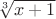 $\sqrt[3]{x+1}$