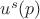 $u^s(p)$