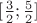 $[\frac{3}{2}; \frac{5}{2}]$