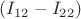 $(I_{12}-I_{22})$