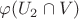 $\varphi(U_2\cap V)$