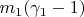 $m_1(\gamma_1-1)$