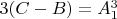 $3(C-B)=A_1^3$