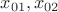 $x_{01}, x_{02}$