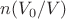 $n(V_0/V)$