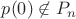 $p(0) \not \in P_n$