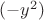 $(-y^2)$