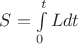 $S=\int\limits_{0}^{t} Ldt$