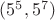 $(5^5,5^7)$
