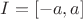 $I=[-a,a]$