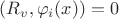 $ (R_v, \varphi_i (x)) = 0 $