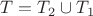 $T=T_2 \cup T_1$