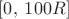 $[0,\:100R]$