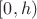 $[0,h)$