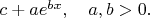$c+ae^{bx},\quad a,b>0.$
