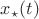 $x_\star(t)$ $x_\star(t)$