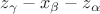 $z_{\gamma}-x_{\beta}-z_{\alpha}$
