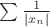 $\sum \frac{1}{|x_n|}$