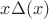 $x\Delta(x)$