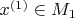 $x^{(1)}\in M_1$