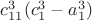 $c_{11}^3(c_1^3-a_1 ^3)$